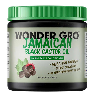 Wonder Gro Jamaican Black Castor Oil Hair & Scalp Conditioner – 12 oz - ANNS BEAUTY SUPPLY